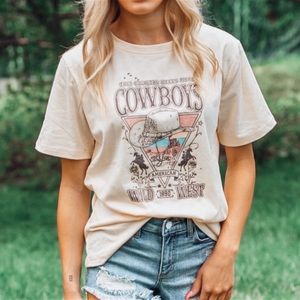 Western Boho Graphic Cowgirl Tee